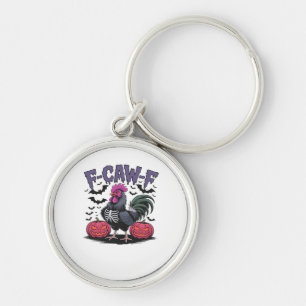 F-Caw-F Funny Chicken Classic Retro Graphic Key Ring