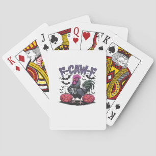 F-Caw-F Funny Chicken Classic Retro Graphic Playing Cards