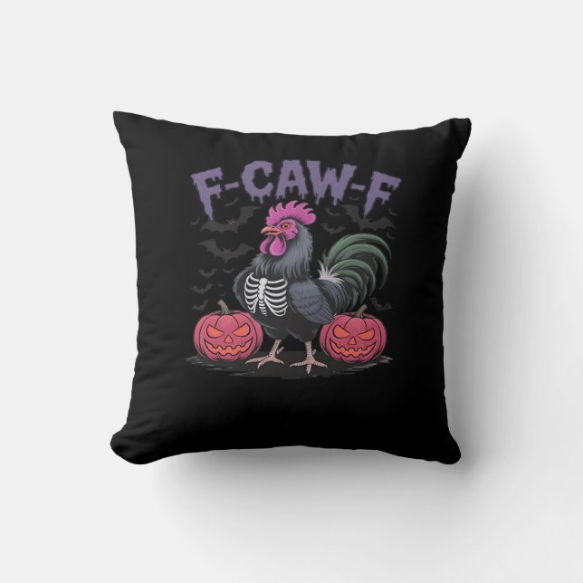 F Caw F Funny Chicken Classic Simple Clean Style Cushion (Front)