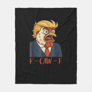 F Caw F Funny Chicken Classic Vintage Cool Style Fleece Blanket