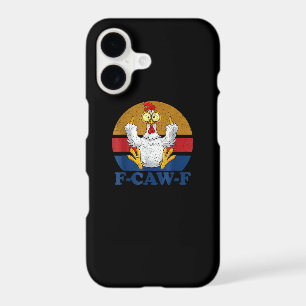 F-Caw-F Funny Chicken Flipping Off Vintage Retro R