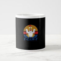 F-Caw-F Funny Chicken Flipping Off Vintage Retro R