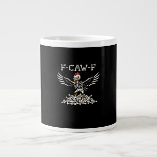 F-Caw-F Funny Chicken Halloween Cool Unique Large Coffee Mug