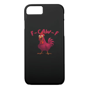 F-Caw-F Funny Chicken Humor Rooster Meme Creative  Case-Mate iPhone Case