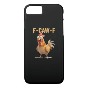F-Caw-F Funny Chicken Humor Rooster Meme Retro Cla Case-Mate iPhone Case