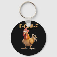 F-Caw-F Funny Chicken Humour Rooster Meme Retro Cl