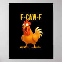 F Caw F Funny Chicken Meme Trendy Modern Style