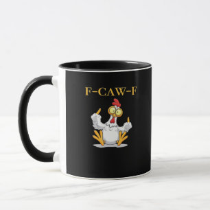 F-Caw-F Funny Chicken Retro Classic Mug