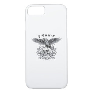 F-Caw-F Funny Crow Halloween Vintage Design Case-Mate iPhone Case