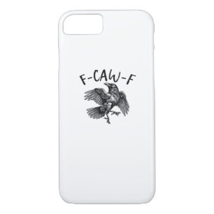 F Caw F Funny Crow Vintage Graphic Case-Mate iPhone Case