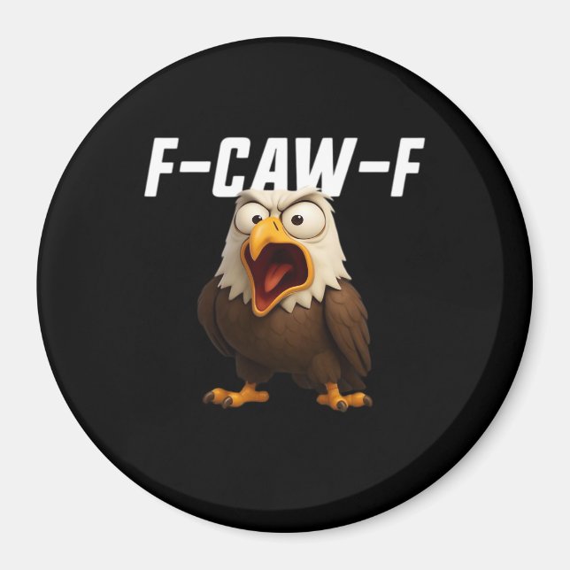 F-Caw-F Funny F-Caw-F Gear Retro Classic Magnet (Front)
