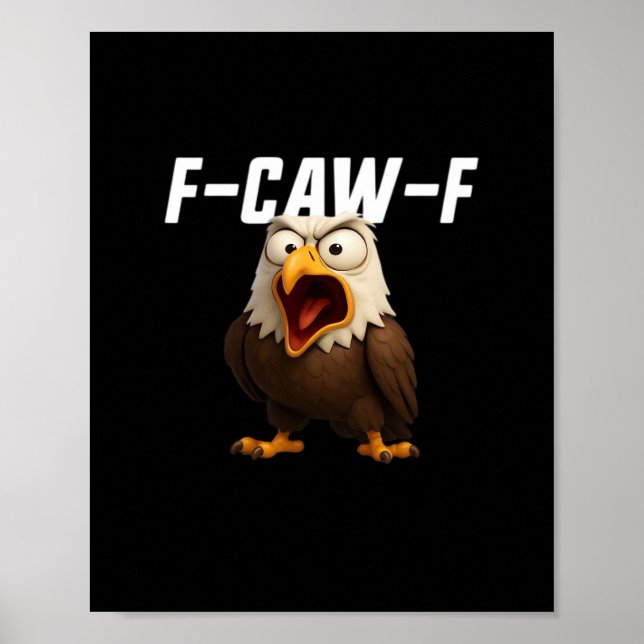F-Caw-F Funny F-Caw-F Gear Retro Classic Poster (Front)