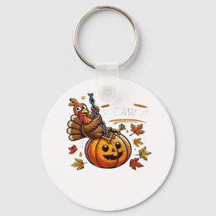 F-Caw-F Funny For Men Women Thanksgiving-Christmas Key Ring