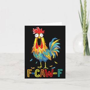 F-caw-f Funny Idea For Work F Caw F Funny Office C Card