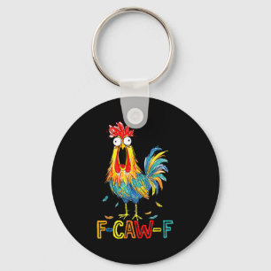F-caw-f Funny Idea For Work F Caw F Funny Office C Key Ring