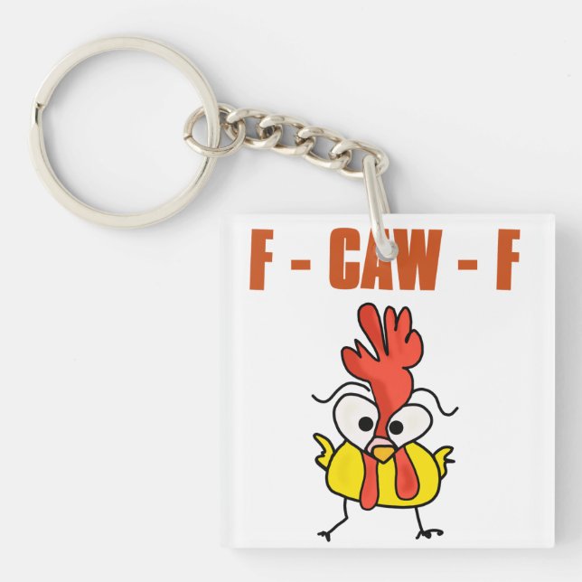 F caw F funny Key Ring (Front)