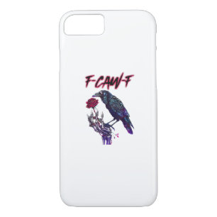F-Caw-F Funny Raven Crow Spooky Season Halloween R Case-Mate iPhone Case