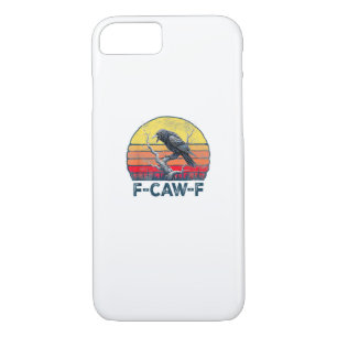 F-Caw-F Funny Raven Crow Vintage Gothic Bird Pun M Case-Mate iPhone Case