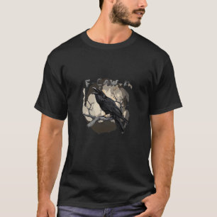 F-Caw-F Funny Raven Pun Gothic Crow Humor Retro Cl T-Shirt