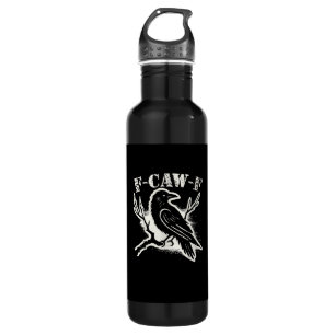 F-Caw-F Funny Raven Vintage Crow Sarcastic Humor C 710 Ml Water Bottle