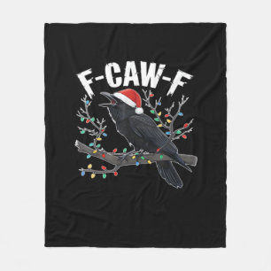 F-Caw-F Funny Trendy Fleece Blanket