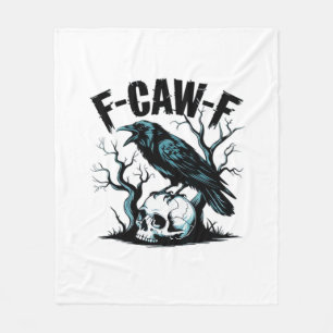 F-Caw-F Funny Trendy Fleece Blanket