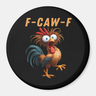 F-Caw-F Gothic Crow Humour Funny Vintage Style Magnet