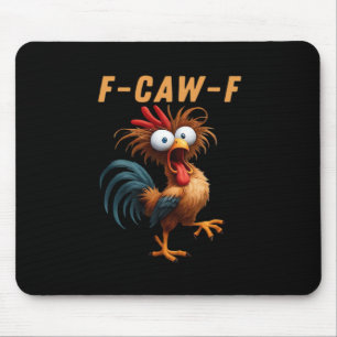 F-Caw-F Gothic Crow Humour Funny Vintage Style Mouse Pad