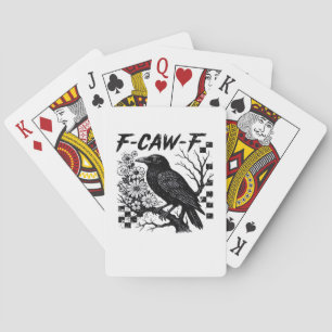 F-Caw-F Halloween Bird Playing Cards