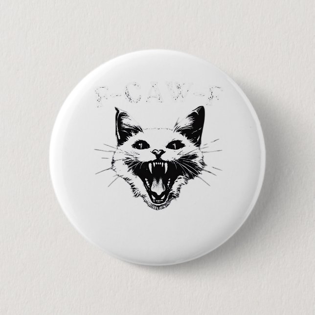 F-Caw-F Halloween Lover F-Caw-F Funny Classic 6 Cm Round Badge (Front)
