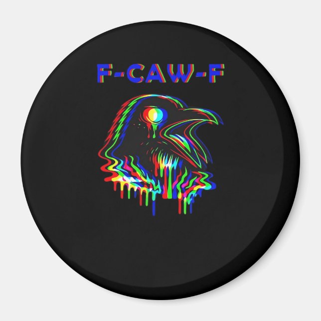 F-Caw-F Halloween Music Party Essential Magnet (Front)