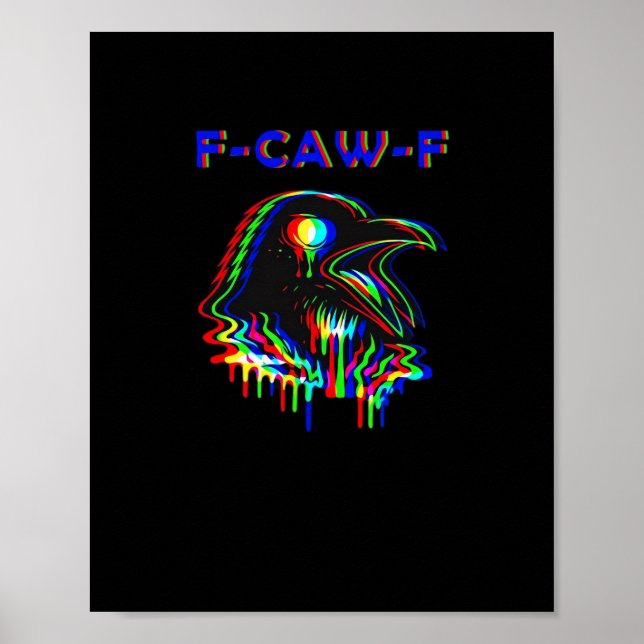 F-Caw-F Halloween Music Party Essential Poster (Front)