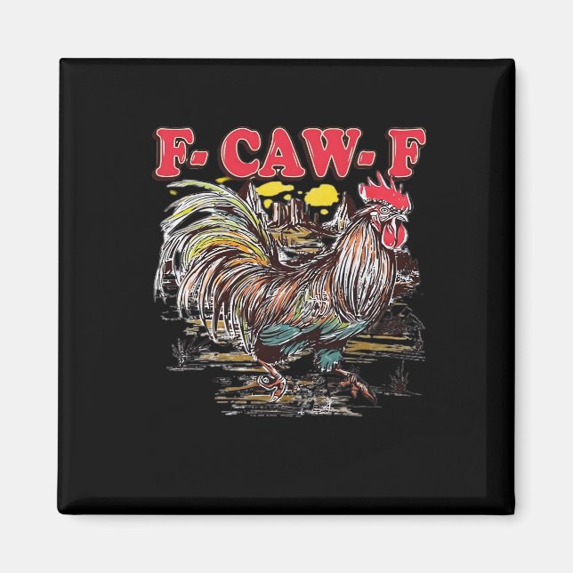 F-Caw-F Hei Hei Moana Rooster Classic Funny Graphi Magnet (Front)