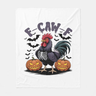F Caw F Humor Crow Gothic Funny Style Fleece Blanket