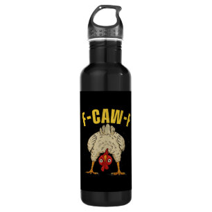 F-Caw-F Humor Gothic Crow Funny Aesthetic Style 710 Ml Water Bottle