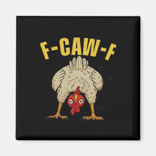 F-Caw-F Humor Gothic Crow Funny Aesthetic Style Magnet