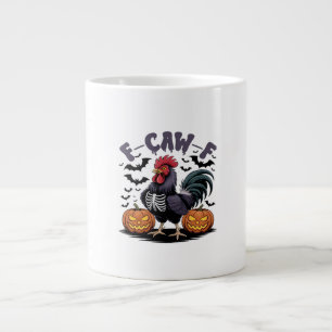 F-Caw-F Humour Crow Funny Gothic Large Coffee Mug