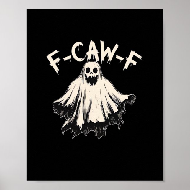 F-Caw-F Humour Retro Classic Poster (Front)