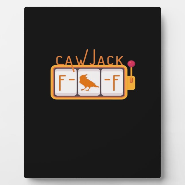 F-Caw-F Jackpot Retro Graphic Plaque (Front)