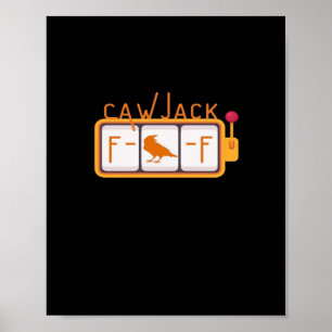 F-Caw-F Jackpot Retro Graphic Poster