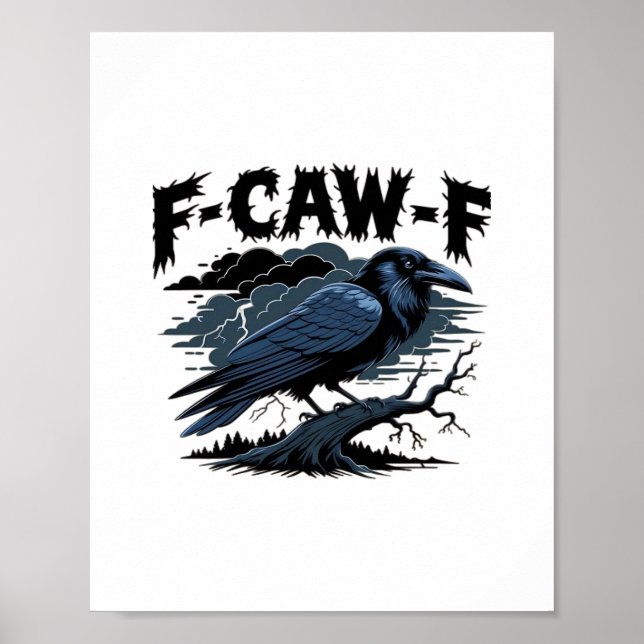 F-Caw-F Minimal Clean Design Poster (Front)
