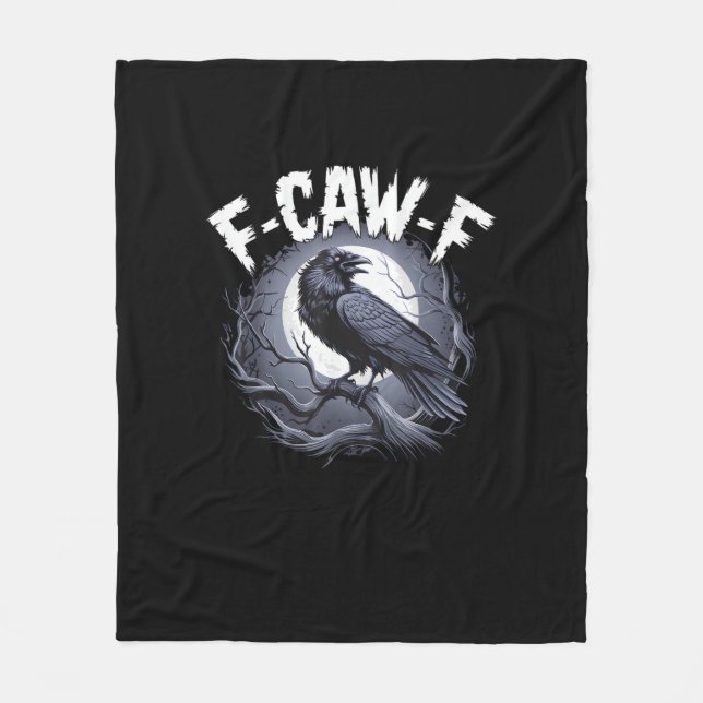 F-Caw-F Minimal Clean Fleece Blanket (Front)