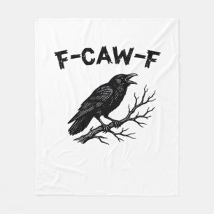 F-Caw-F Minimal Clean Fleece Blanket