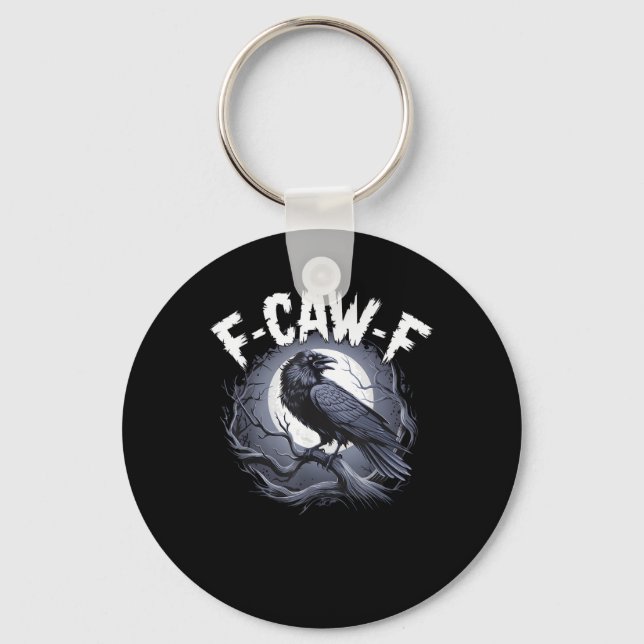 F-Caw-F Minimal Clean Key Ring (Front)