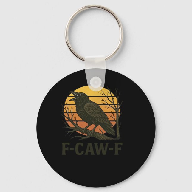 F-Caw-F Minimal Clean Key Ring (Front)