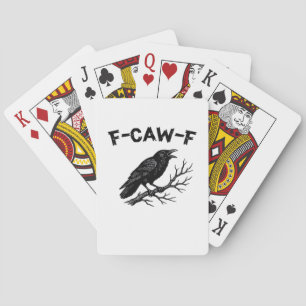 F-Caw-F Minimal Clean Playing Cards
