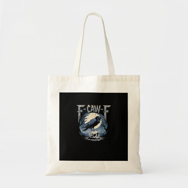 F-Caw-F Minimal Clean Tote Bag (Front)