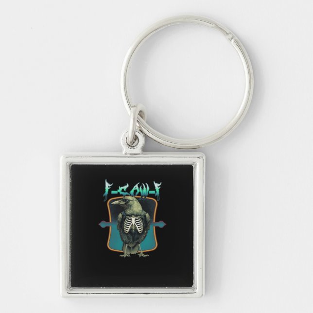 F-Caw-F Minimal Design Key Ring (Front)