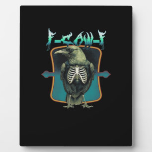 F-Caw-F Minimal Design Plaque