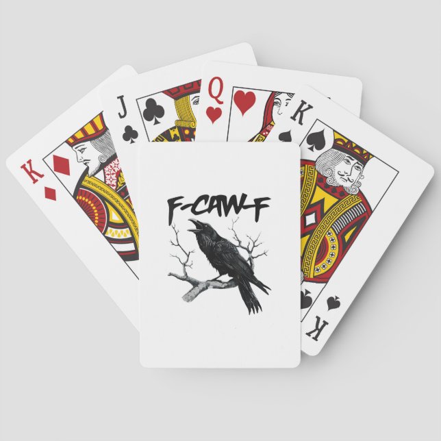 F-Caw-F Playing Cards (Back)